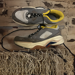 Vintage zara men running grey sneaker size 41