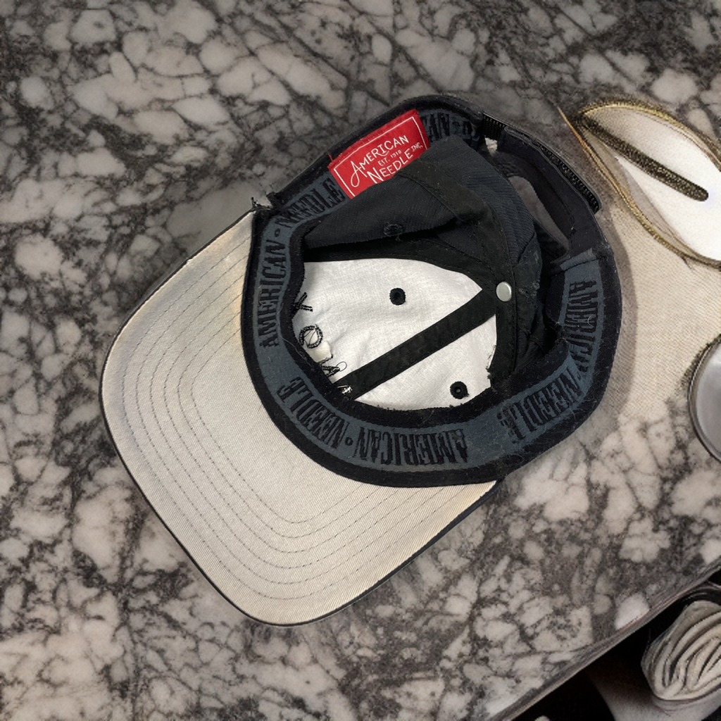 Rubynee Vintage y2k black baseball cap with equinox crest design