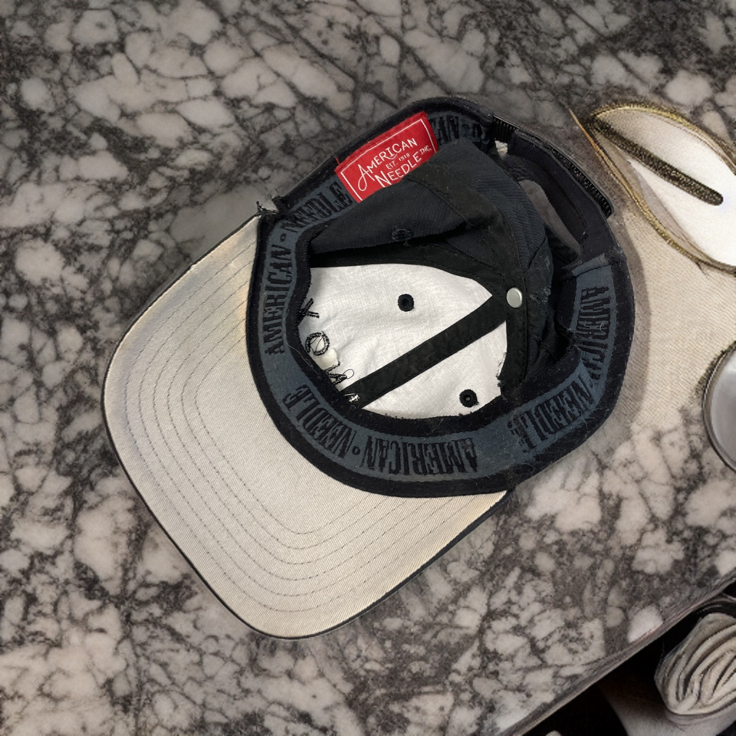 Rubynee Vintage y2k black baseball cap with equinox crest design