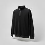 Rubynee Vintage y2k Vanvaan black 1/4 fleece zip sweatshirt size M