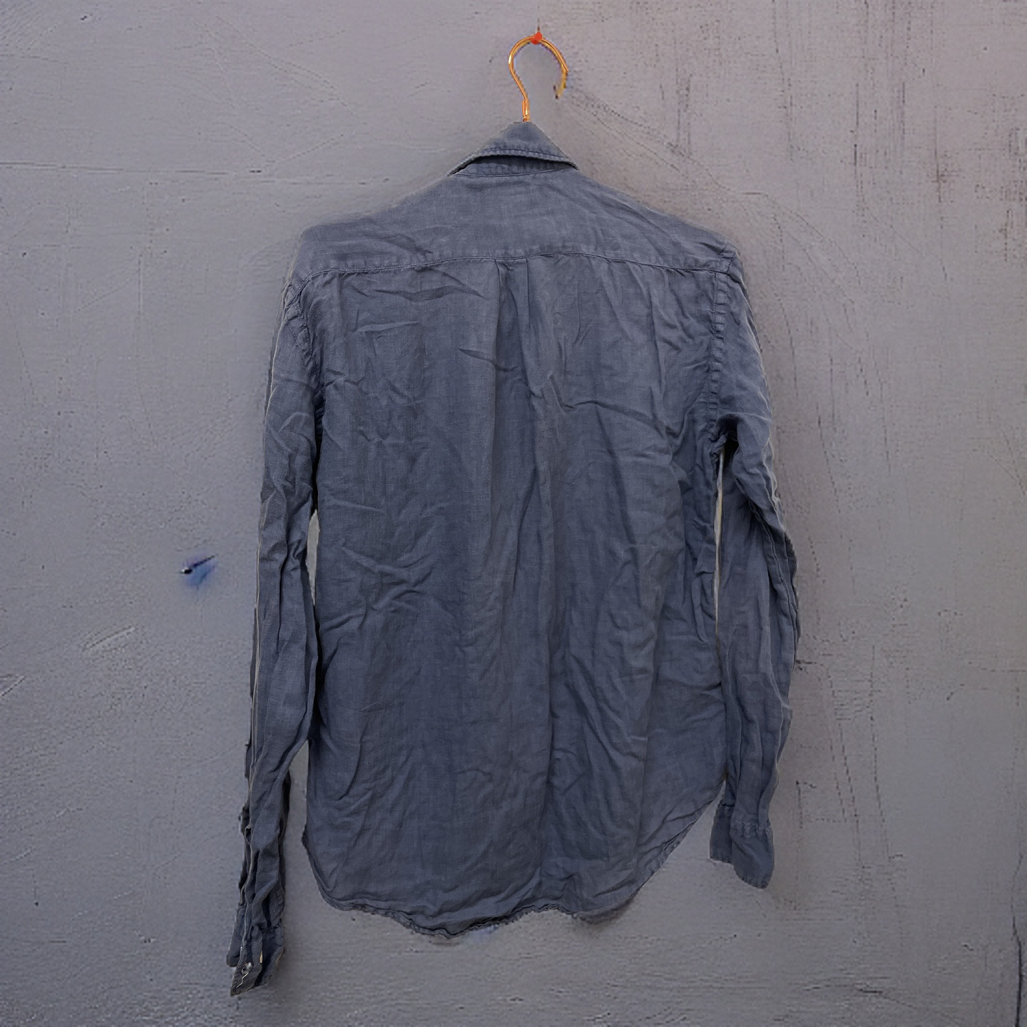 Rubynee Vintage y2k hartford mens blue long sleeve casual fit shirt