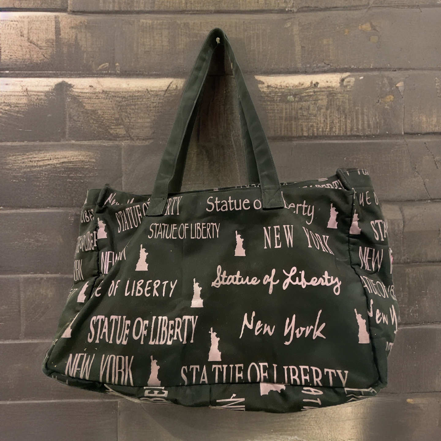 Rubynee Vintage y2k black graffiti rolling duffle bag