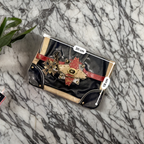  Rubynee Vintage y2k River Island Navy Blue Clutch Bag