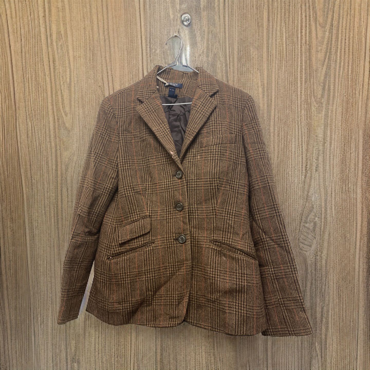 Vintage brown leather mens belt