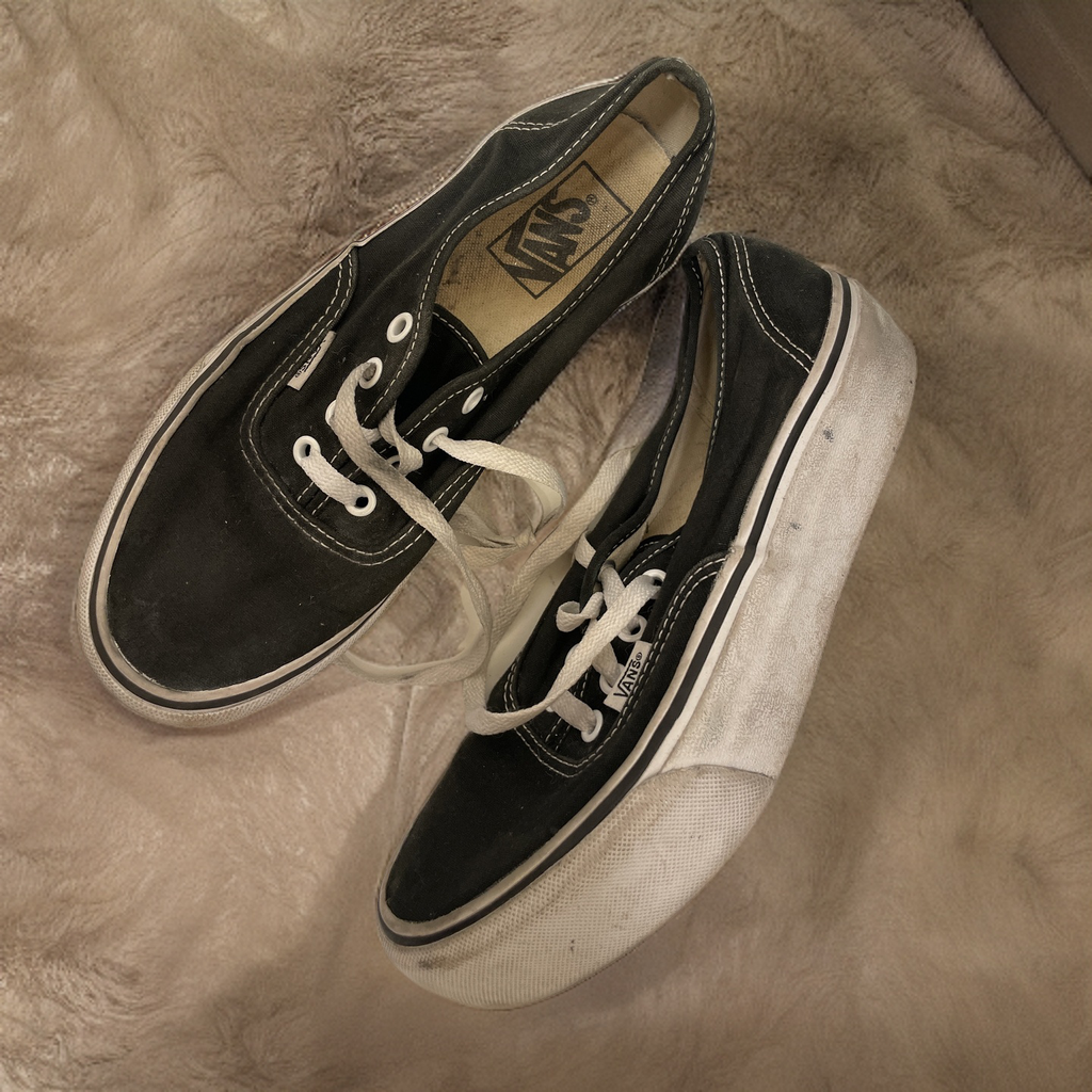 Vintage vans women black size uk 5
