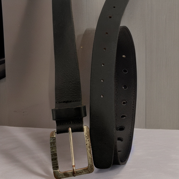 Vintage Tommy Hilfiger black mens leather belt size M