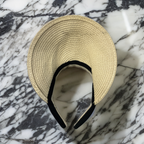 Rubynee Vintage y2k womens sun cream straw hat