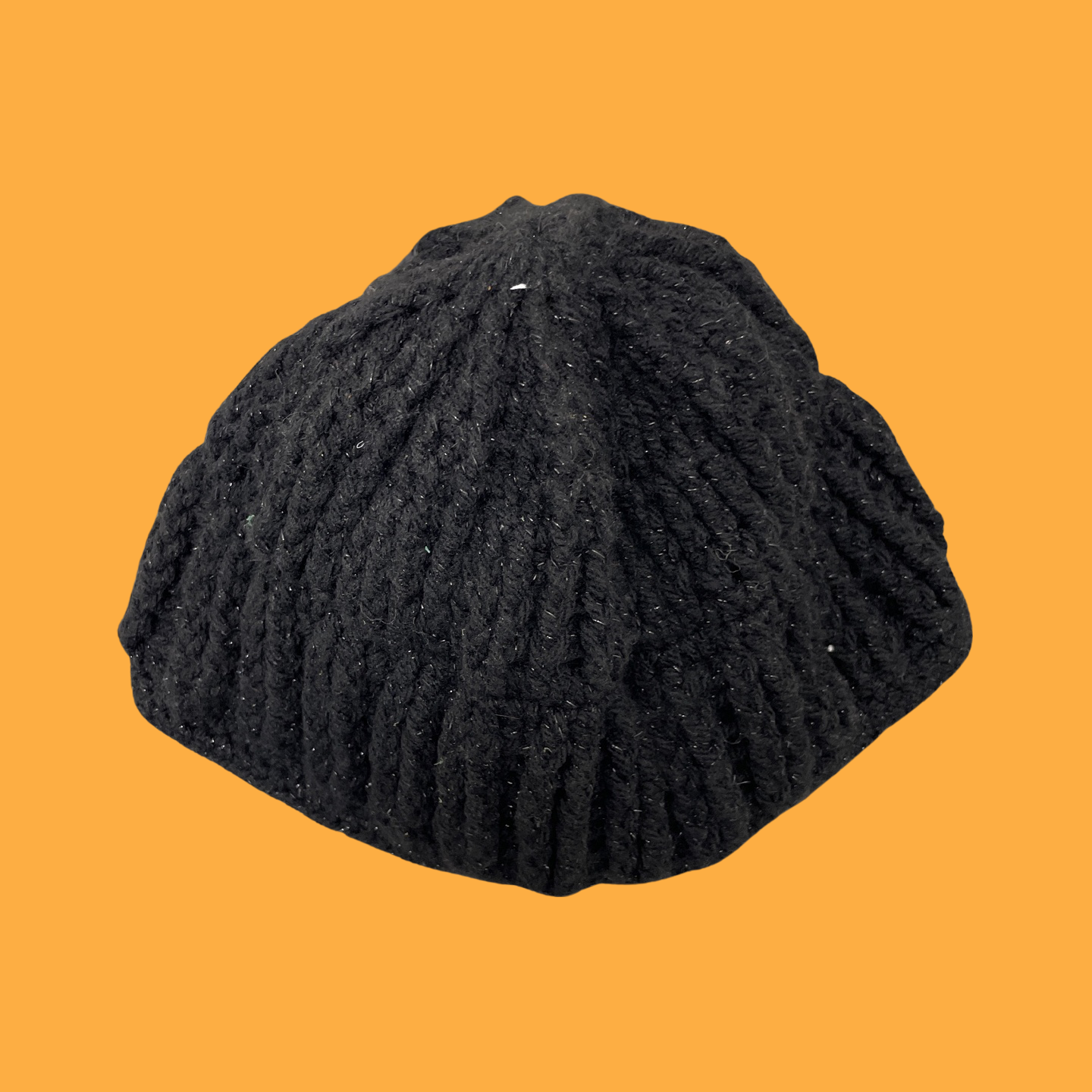 Rubynee Vintage y2k winter knitted black bob cap