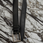 Vintage black leathers men belt