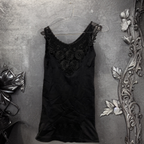 Rubynee Vintage y2k black women sleeveless midi dress