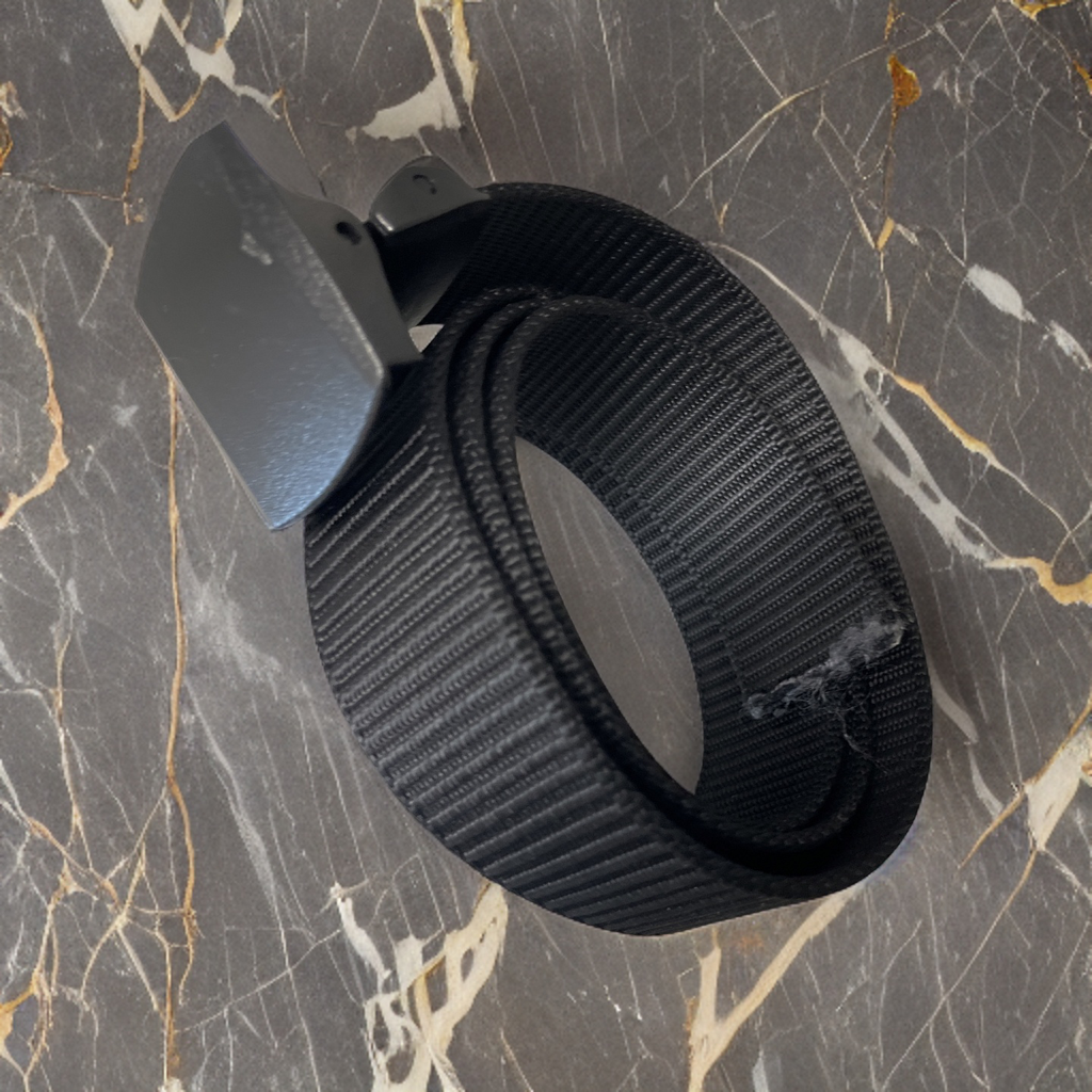 Rubynee Vintage y2k mens elastic black braid belt