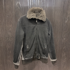 Rubynee Vintage y2k grey fur jacket & coat in small