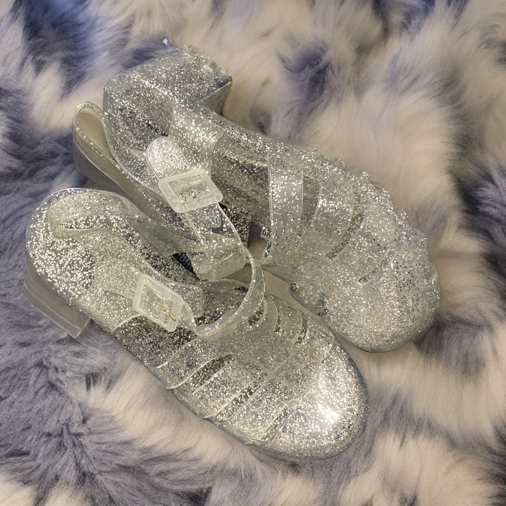 Rubynee Vintage y2k Ladies Spot On Casual Jelly Sandals