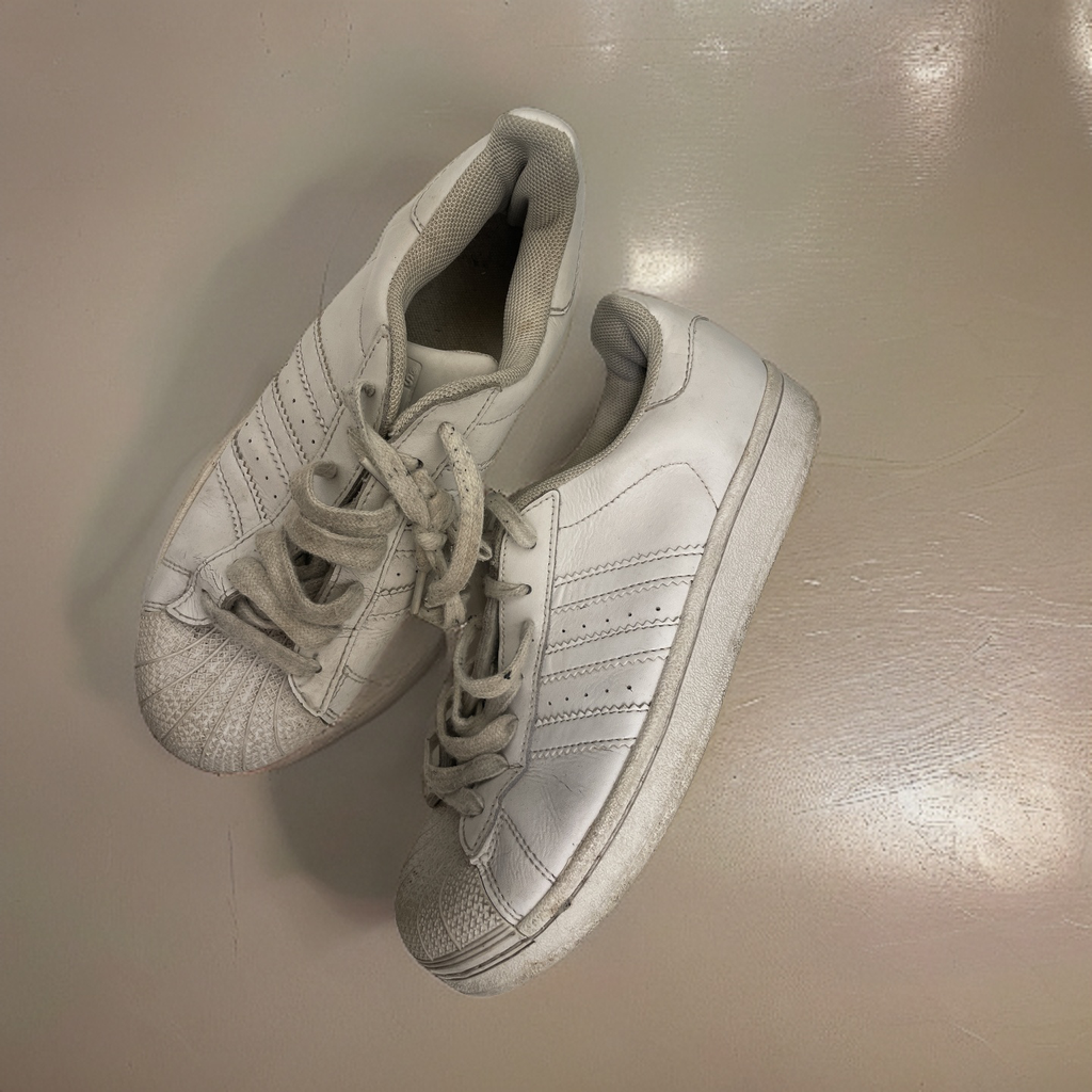 Vintage adidas Superstar 2 Triple White uk 5