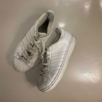 Vintage adidas Superstar 2 Triple White uk 5