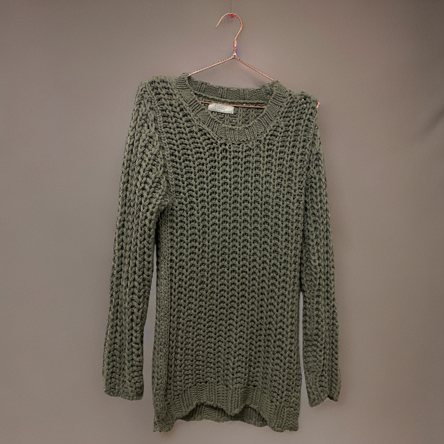 Rubynee Vintage y2k green knitted zara sweater