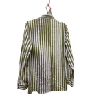Rubynee  Vintage y2k zara man green stripe slim fit shirt size M