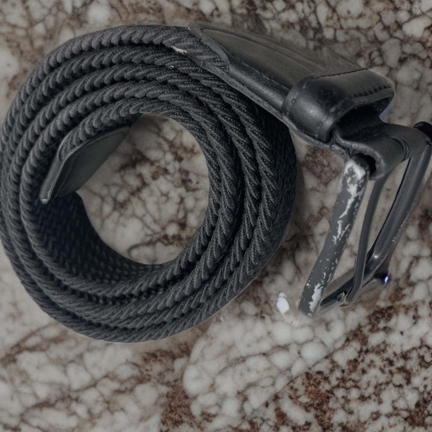 Rubynee Vintage y2k elastic braid black belt size small