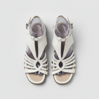 Rubynee  Vintage y2k cream strappy flat women sandals size 41