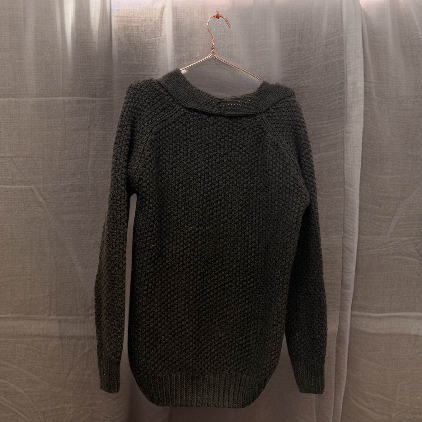 Rubynee Vintage y2k Zara brown chunky knitted cardigan size M