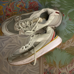  Rubynee Vintage y2k COLOUR BLOCK CHUNKY SOLE TRAINERS