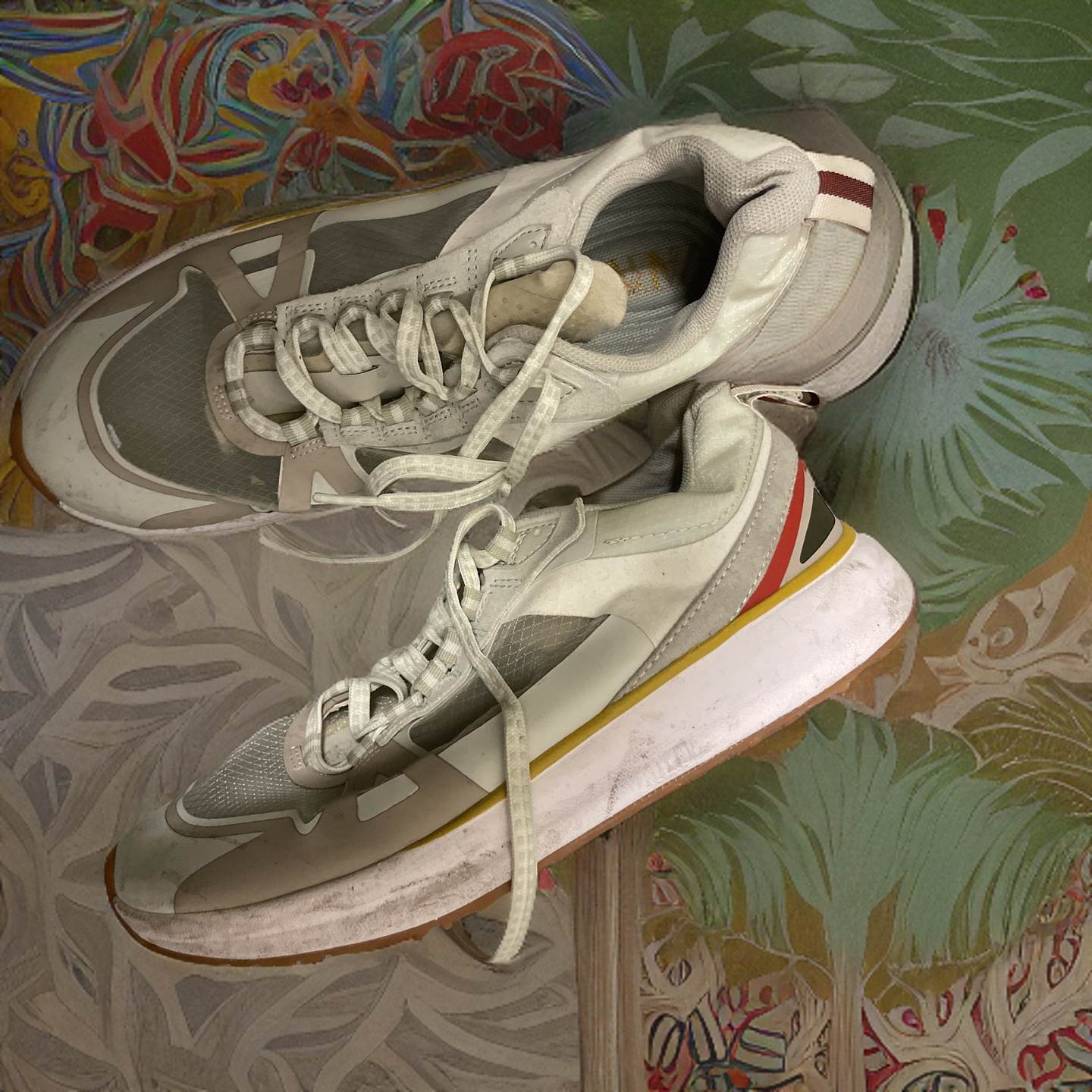  Rubynee Vintage y2k COLOUR BLOCK CHUNKY SOLE TRAINERS