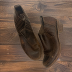 Vintage brown leather mens chelsea boot size 40