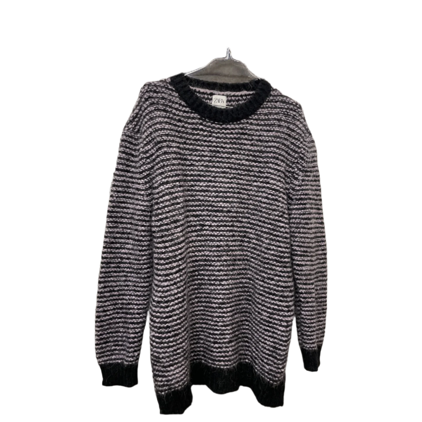 Rubynee Vintage y2k crew neck fluffy purple zara pull over sweater