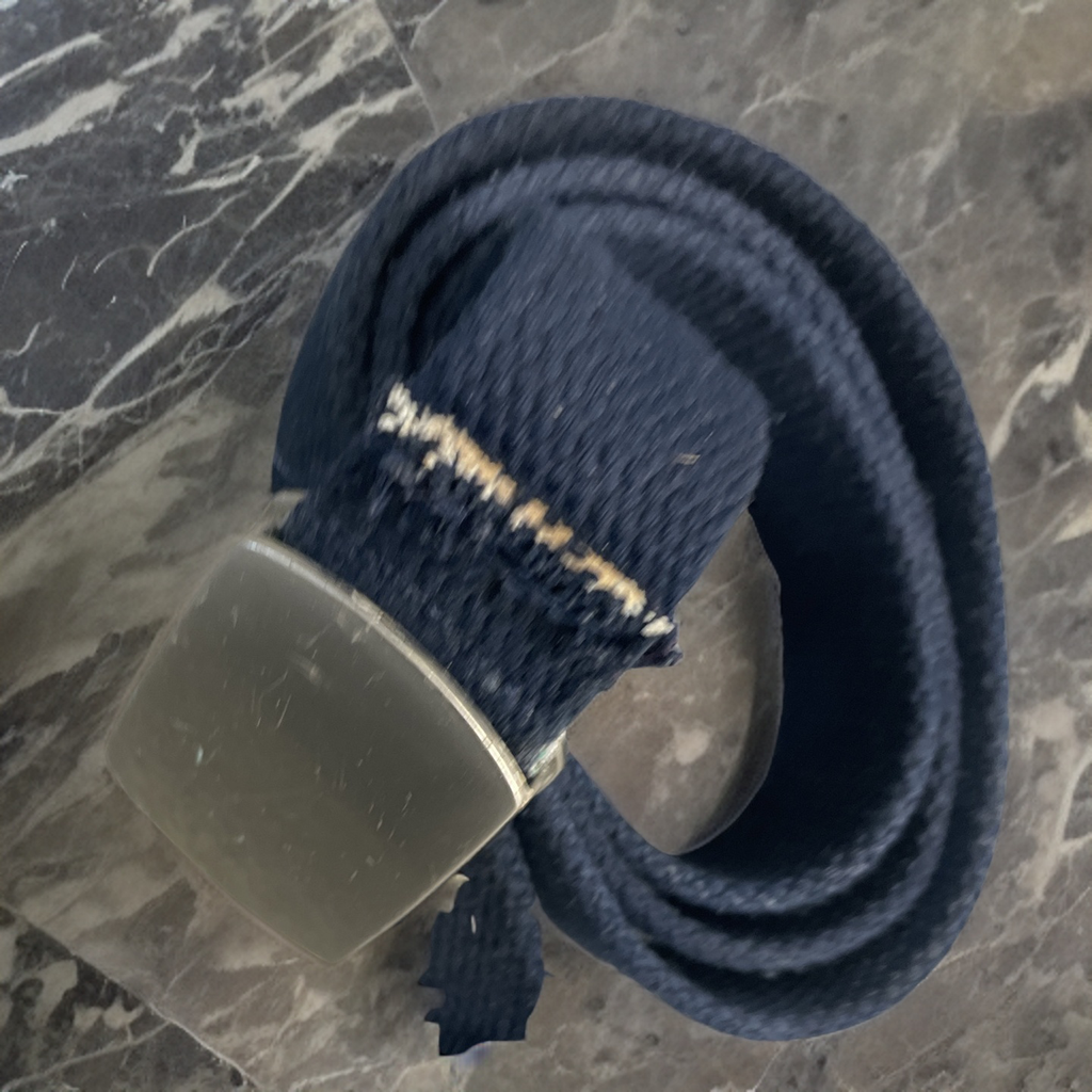Rubynee Vintage y2k elastic braid blue belt size M