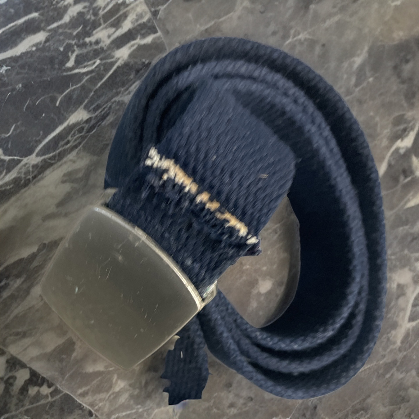 Rubynee Vintage y2k elastic braid blue belt size M