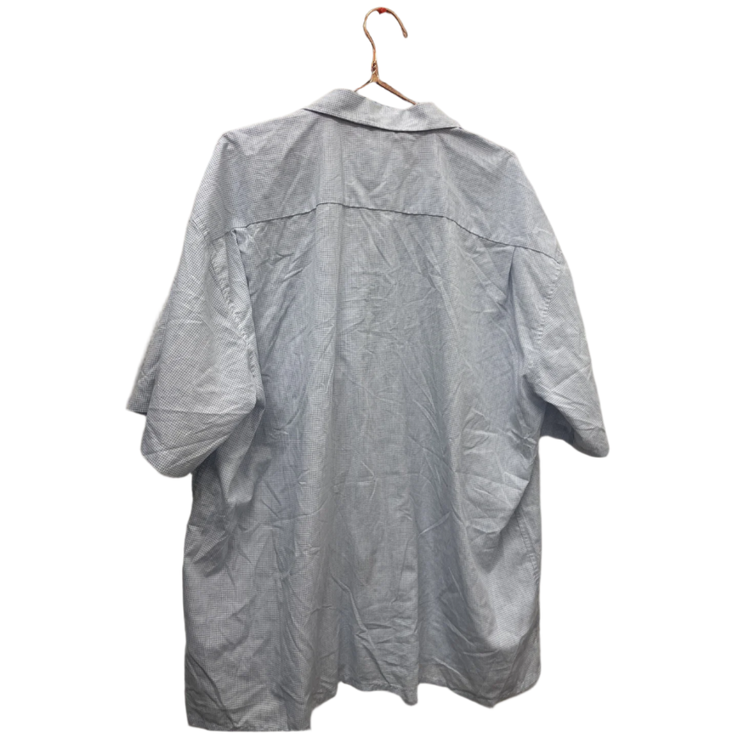 Rubynee  Vintage y2k regular fit mens short sleeve white manchester tallas extra shirt size XXXL