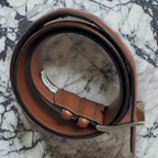 Rubynee Vintage y2k Perry Ellis mens brown leather belt