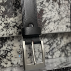 Rubynee Vintage y2k black leather mens belt