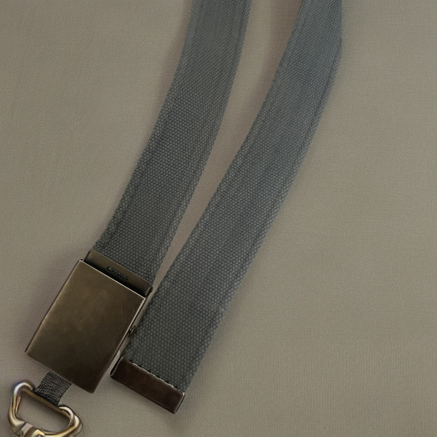 Vintage large blue military adjustable buckle belt