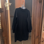 Rubynee Vintage y2k black liz devy long sleeve knitted jumper dress