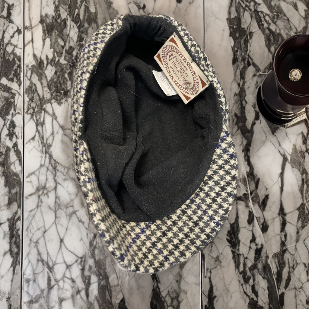 Rubynee Vintage y2k mens checkered baker boy cap