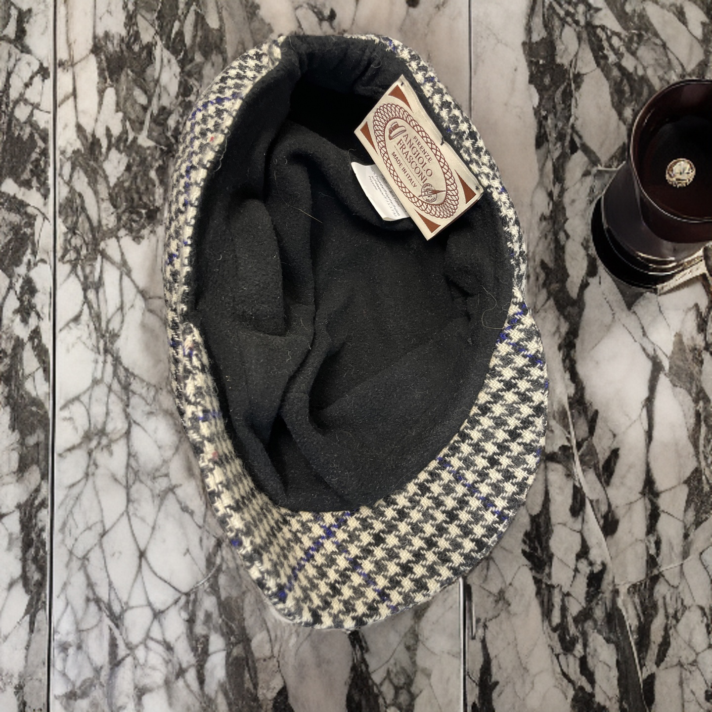 Rubynee Vintage y2k mens checkered baker boy cap