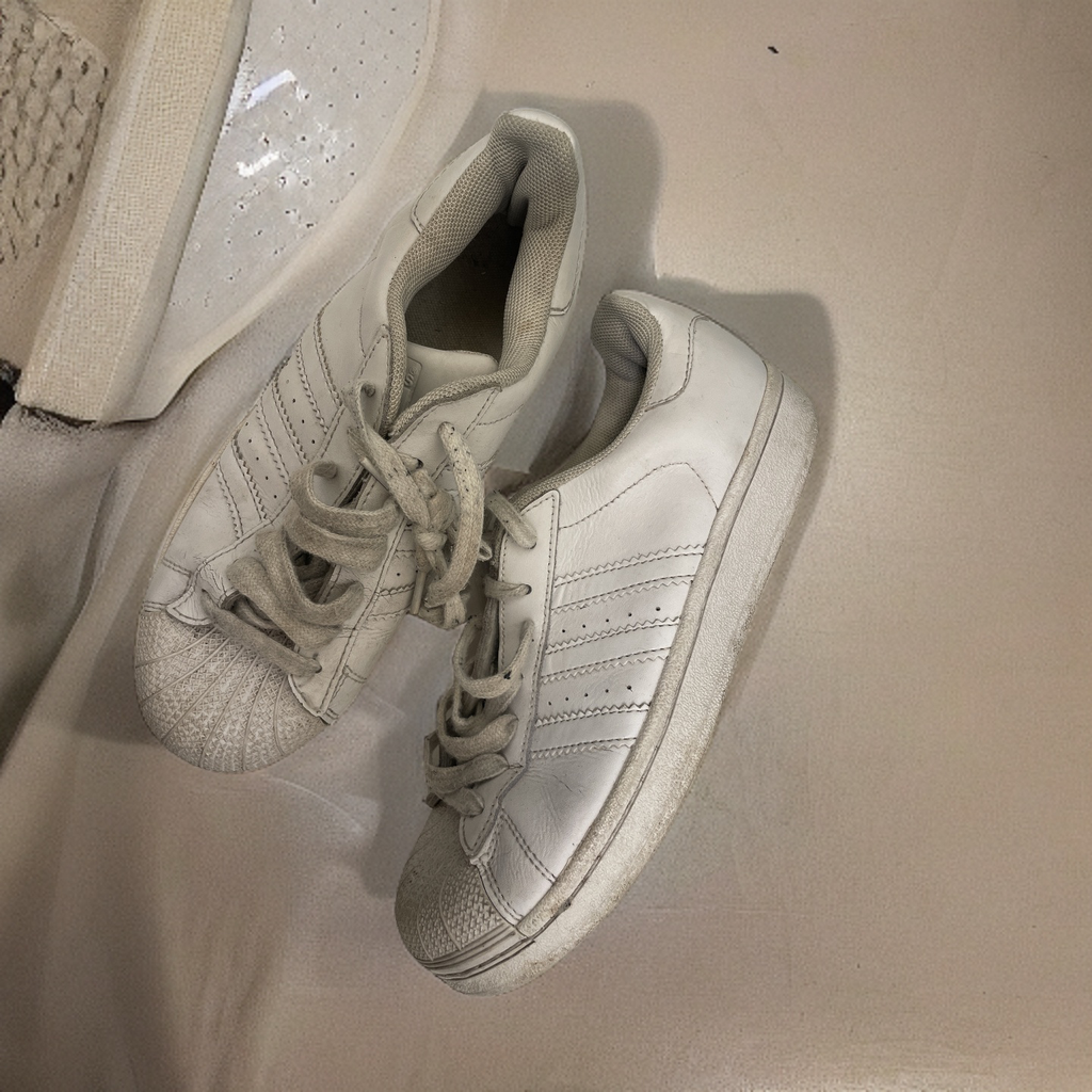 Vintage adidas Superstar 2 Triple White uk 5