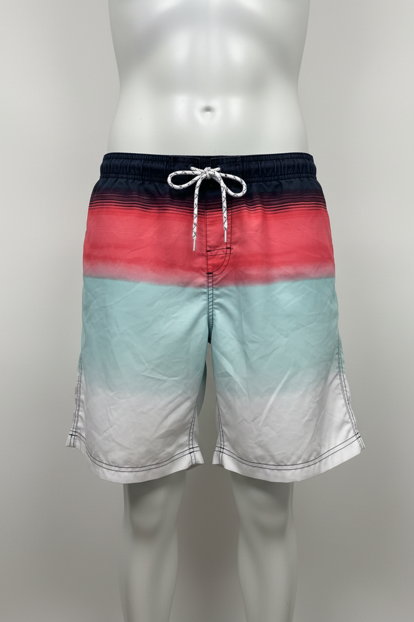 Vintage y2k mens coastal life boardshort in multi color