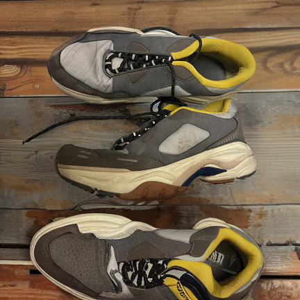 Vintage zara men running grey sneaker size 41