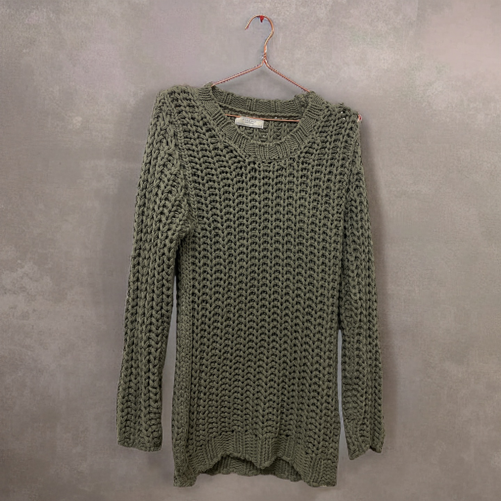 Rubynee Vintage y2k green knitted zara sweater