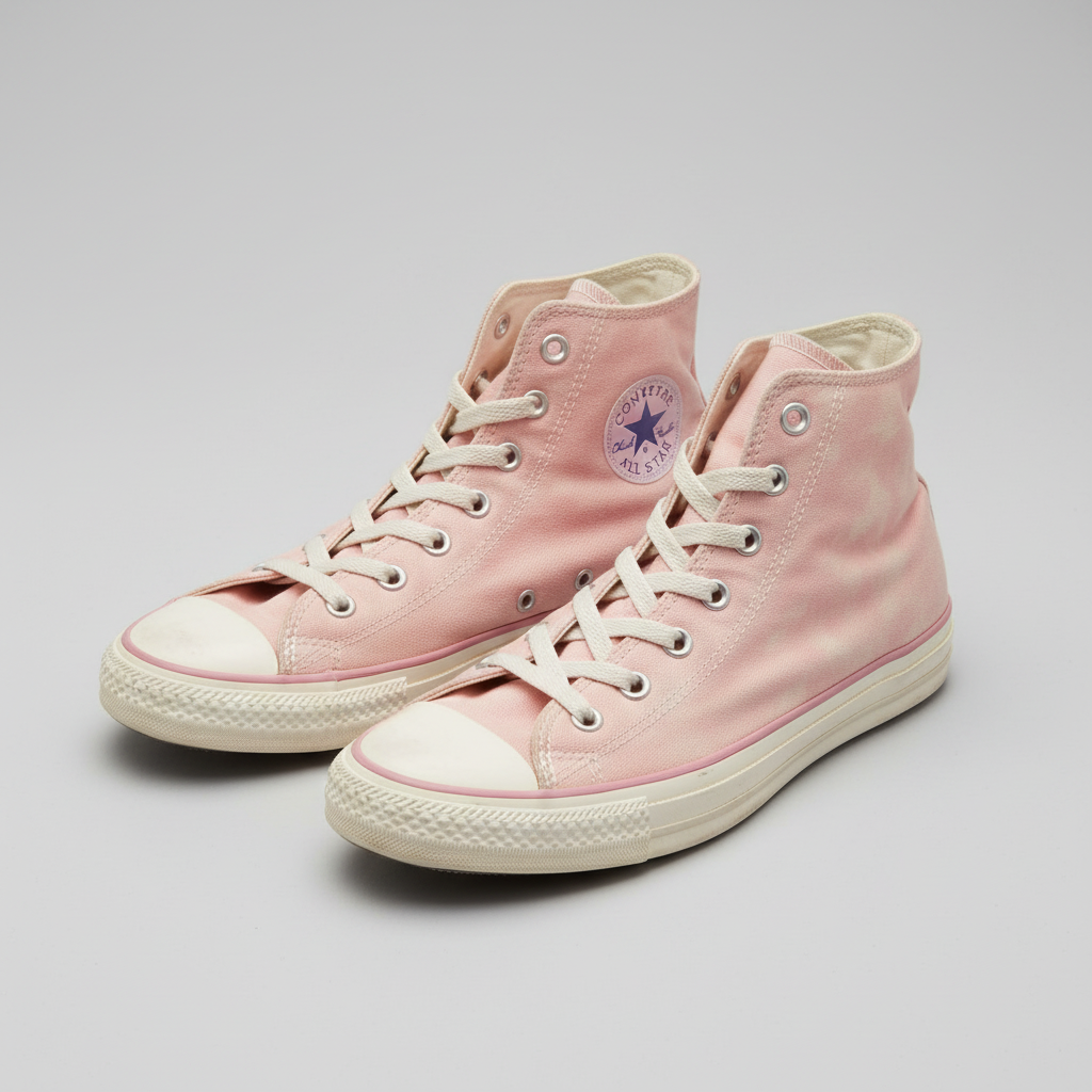 Rubynee Vintage y2k pink converse high trainer sneaker
