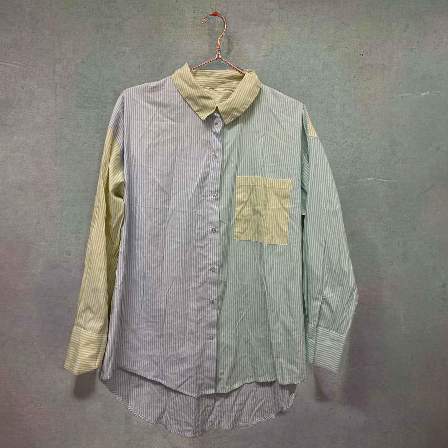 Rubynee Vintage y2k womens multi stripe shirt size 10