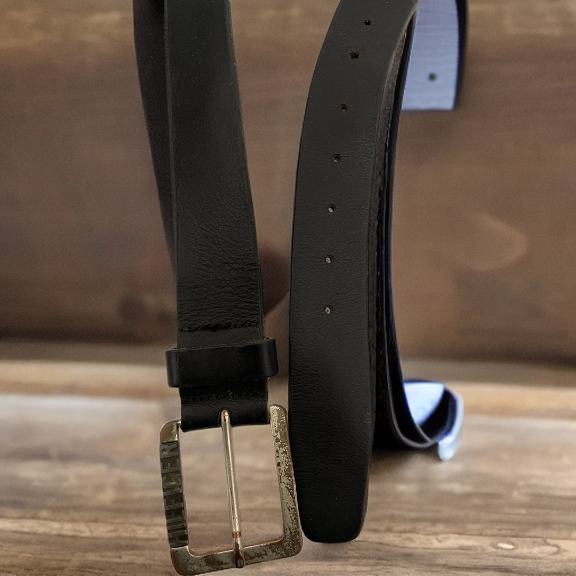 Vintage Tommy Hilfiger black mens leather belt size M