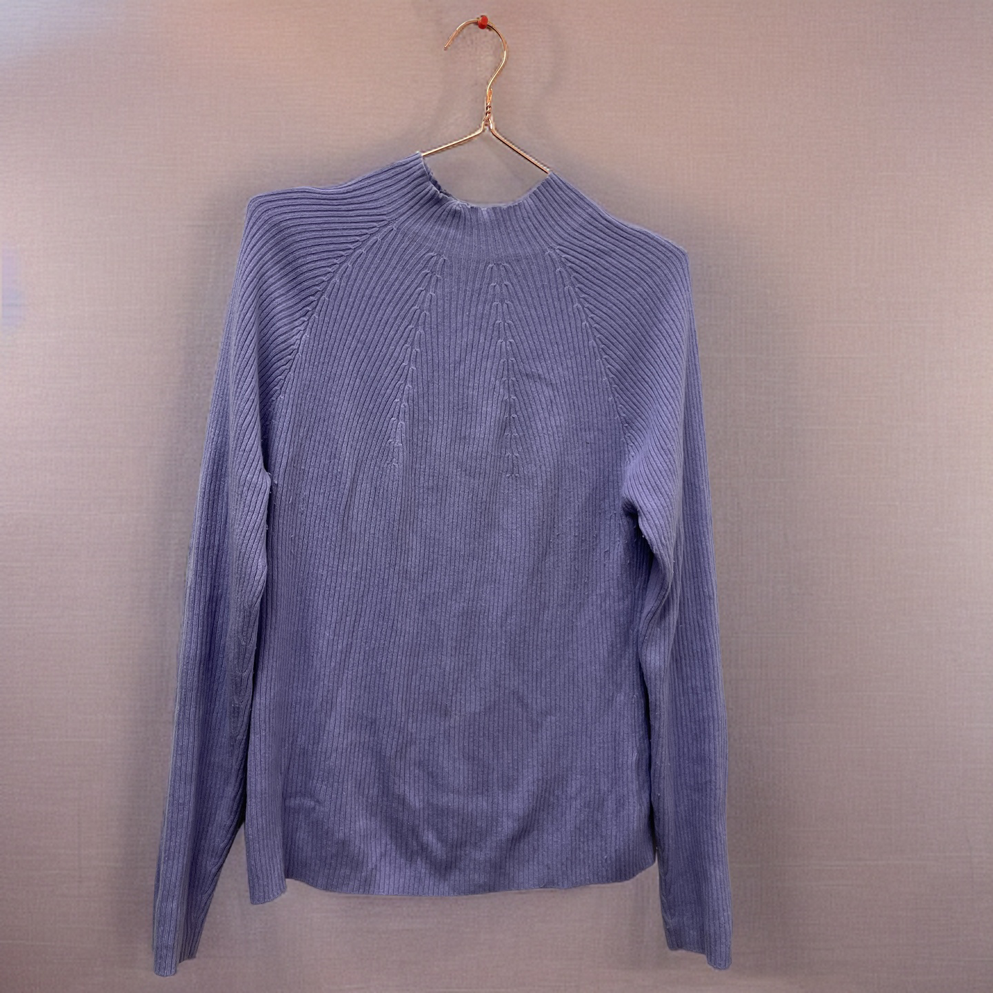 Rubynee Vintage y2k Purple Organic Funnel Neck Sweater size L