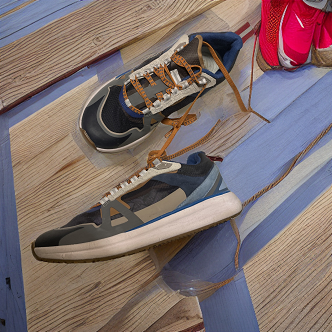 Vintage low trainer zara multicolor polyester sneakers size 41