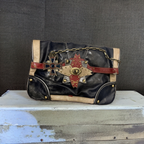  Rubynee Vintage y2k River Island Navy Blue Clutch Bag