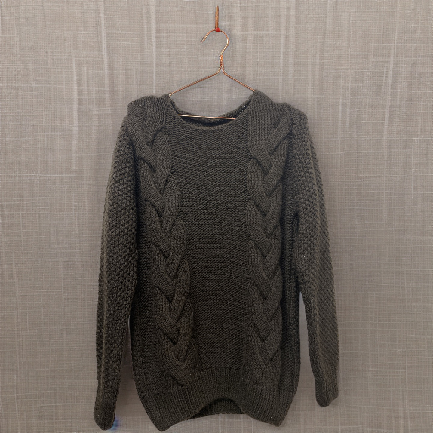 Rubynee Vintage y2k Zara brown chunky knitted cardigan size M