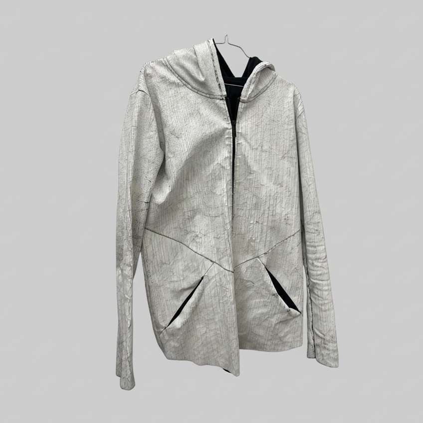 Rubynee Vintage y2k marble white pattern zara man hoodie size L