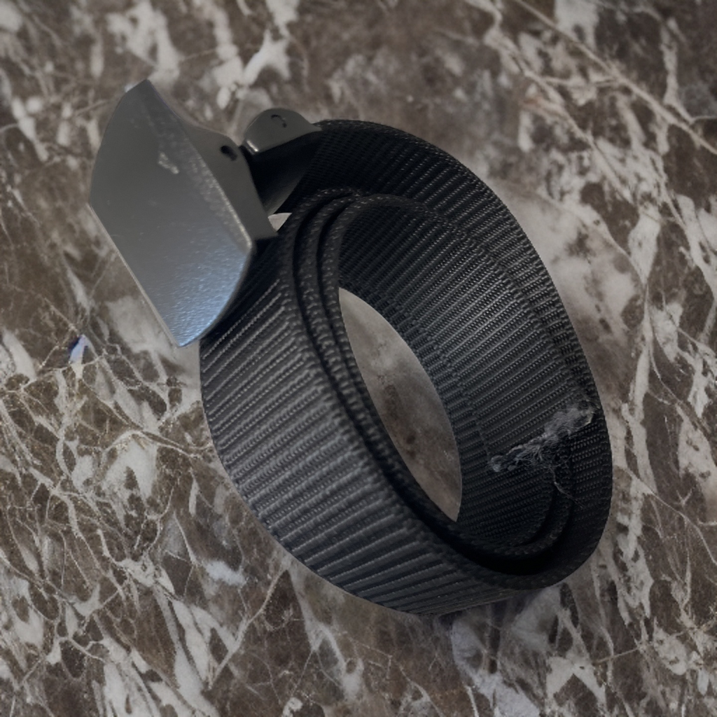 Rubynee Vintage y2k mens elastic black braid belt